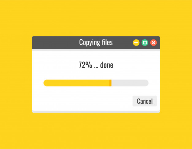 Copying files. Loading