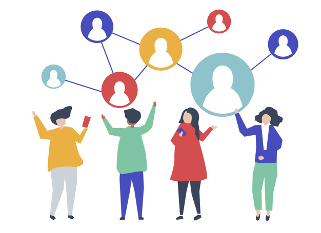 Social network illustration