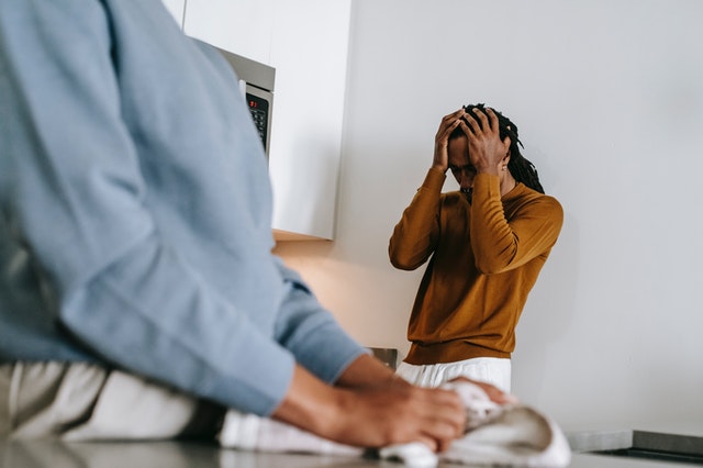 Couple having disagreement